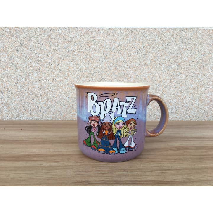 Silver Buffalo - Wholesale Coffee Mug - Bratz Logo and Group Reactive Glaze 20oz Ceramic Camper Mug