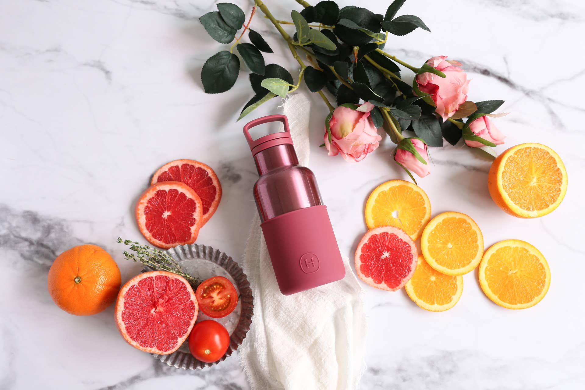 HYDY - Venta al por mayor Botellas de agua - Botella termo Cincin Oro Rosa4