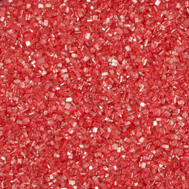 Holiday Red Sparkling Sugar for wholesale by India Tree