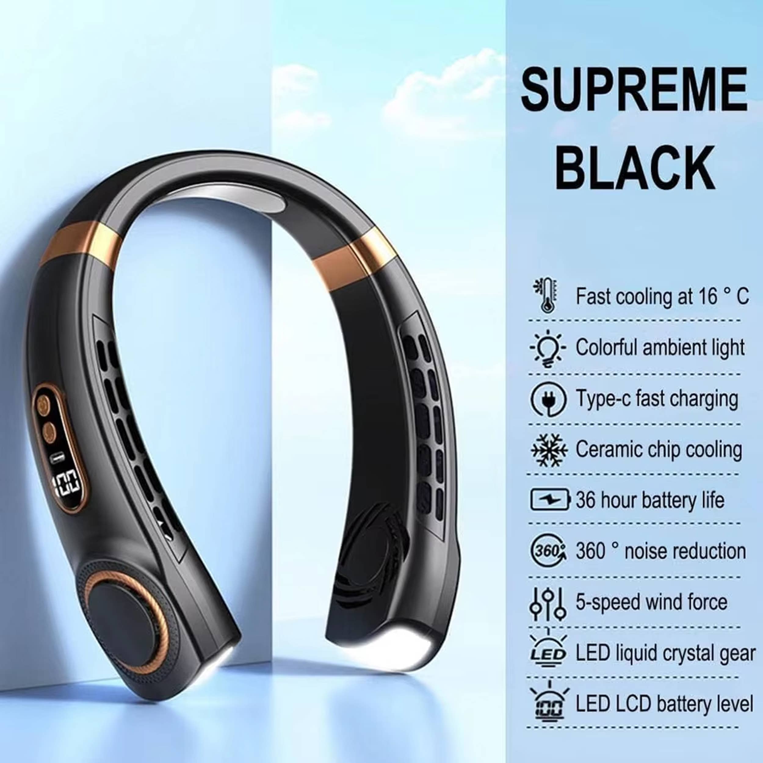 Lumbee Trade – wholesale Handheld electric fan – Portable Rechargeable Bladeless Hanging Neck Fan - Assorted4