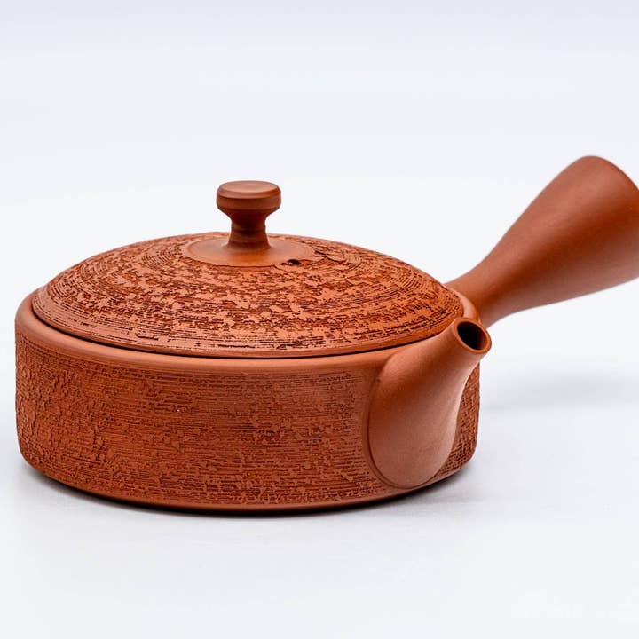 Japanse Kyusu - Gyokko oven - platte Matsugawa Shudei Tokoname-yaki keramische theepot - 140 ml voor wholesale door Tezumi