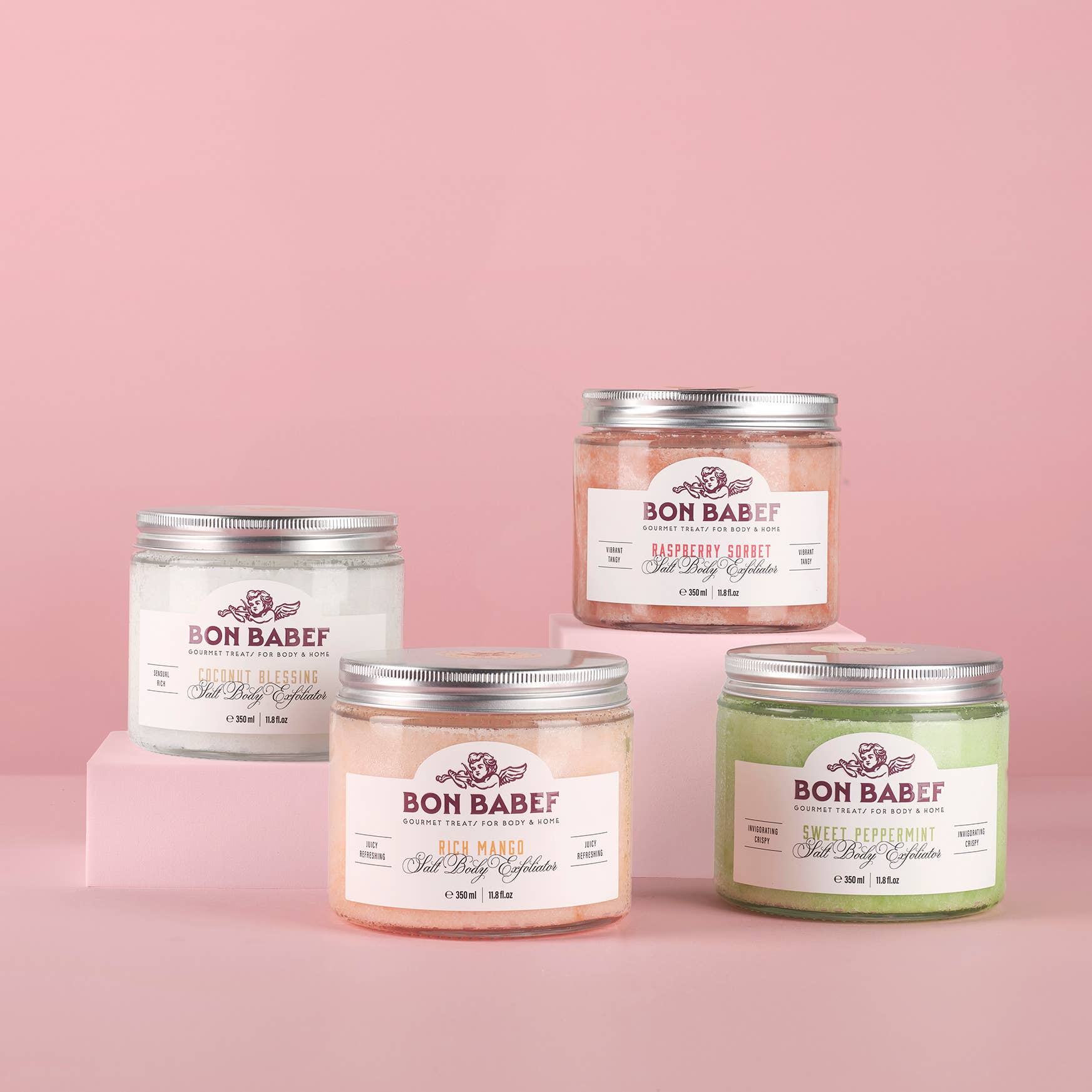 Bon Babef - Wholesale Body Scrub/Exfoliant - SALT BODY EXFOLIATOR SWEET PEPPERMINT 430G3