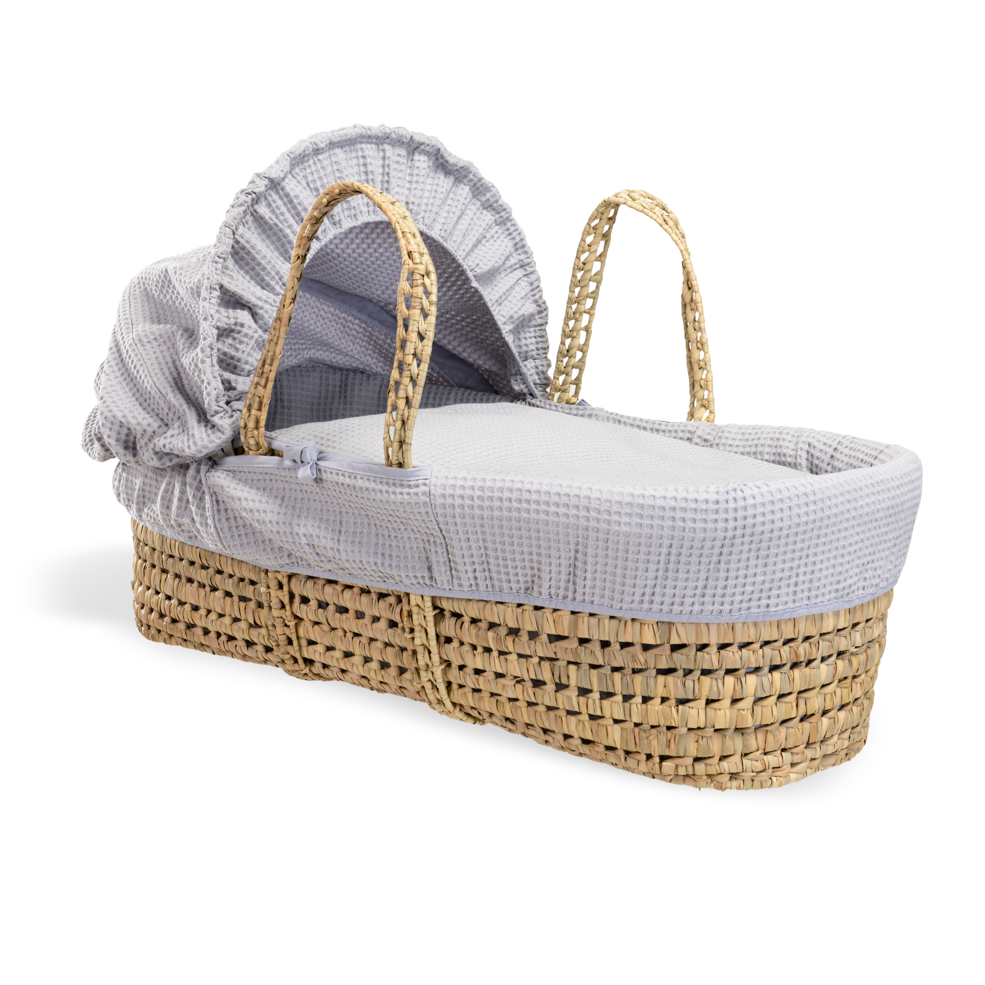 Clair De Lune - Wholesale Bassinet - Baby - Waffle Palm Moses Basket1