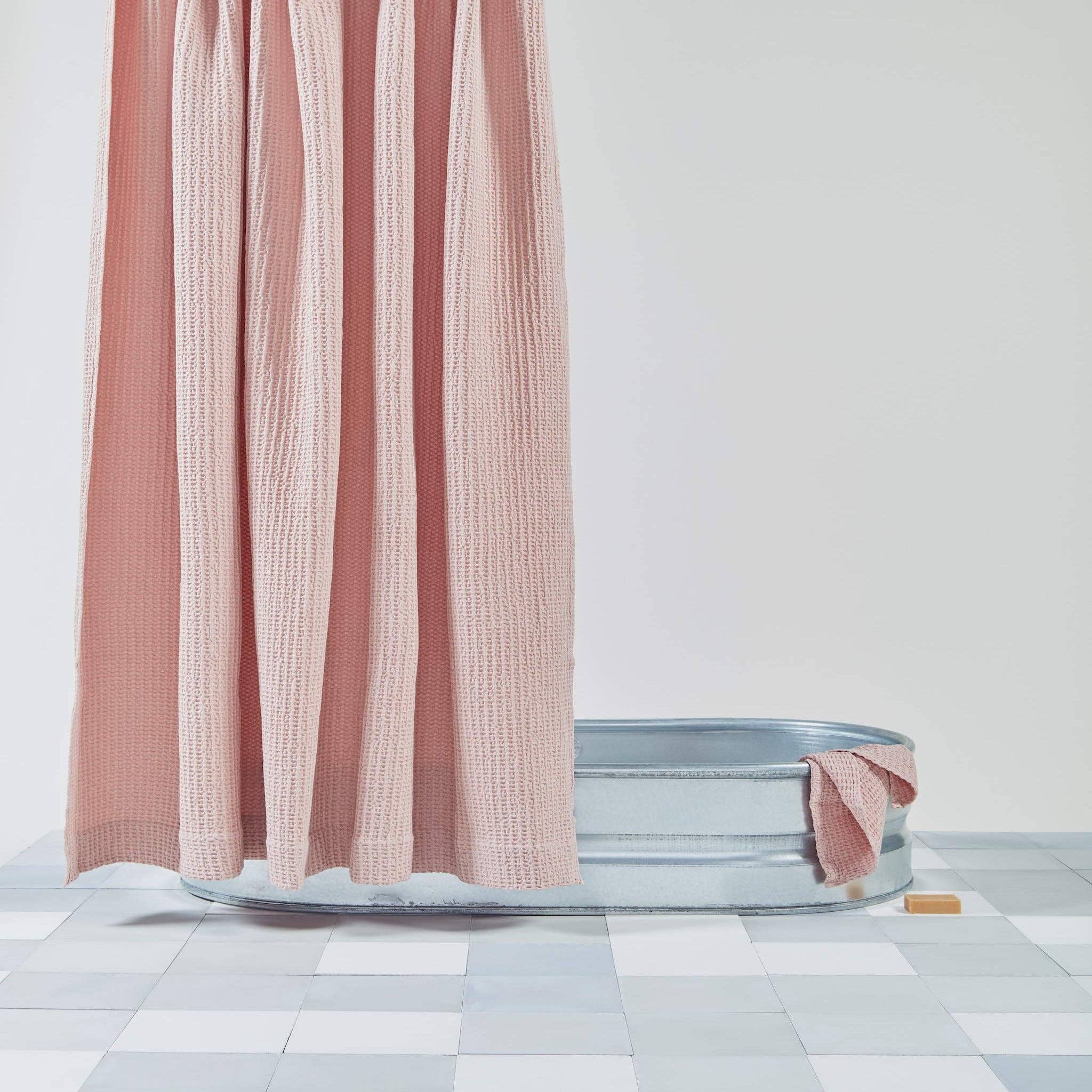 Hawkins New York - Vente Rideaux de douche - RIDEAU DE DOUCHE GAUFRÉ SIMPLE6