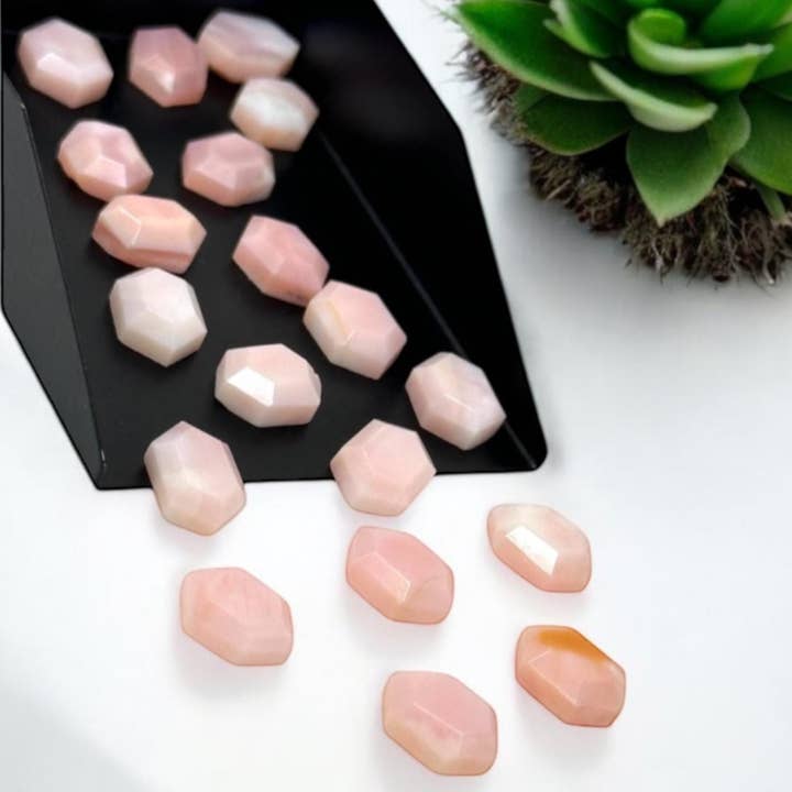 10 unidades/11 peças de cabochons rosa natural cor-de-rosa rosa rosa rosa, pedras preciosas soltas, cortes rosa rosa opala rosa, pedras em anel, 9x6mm - 10x7mm por atacado de Akstar Gems