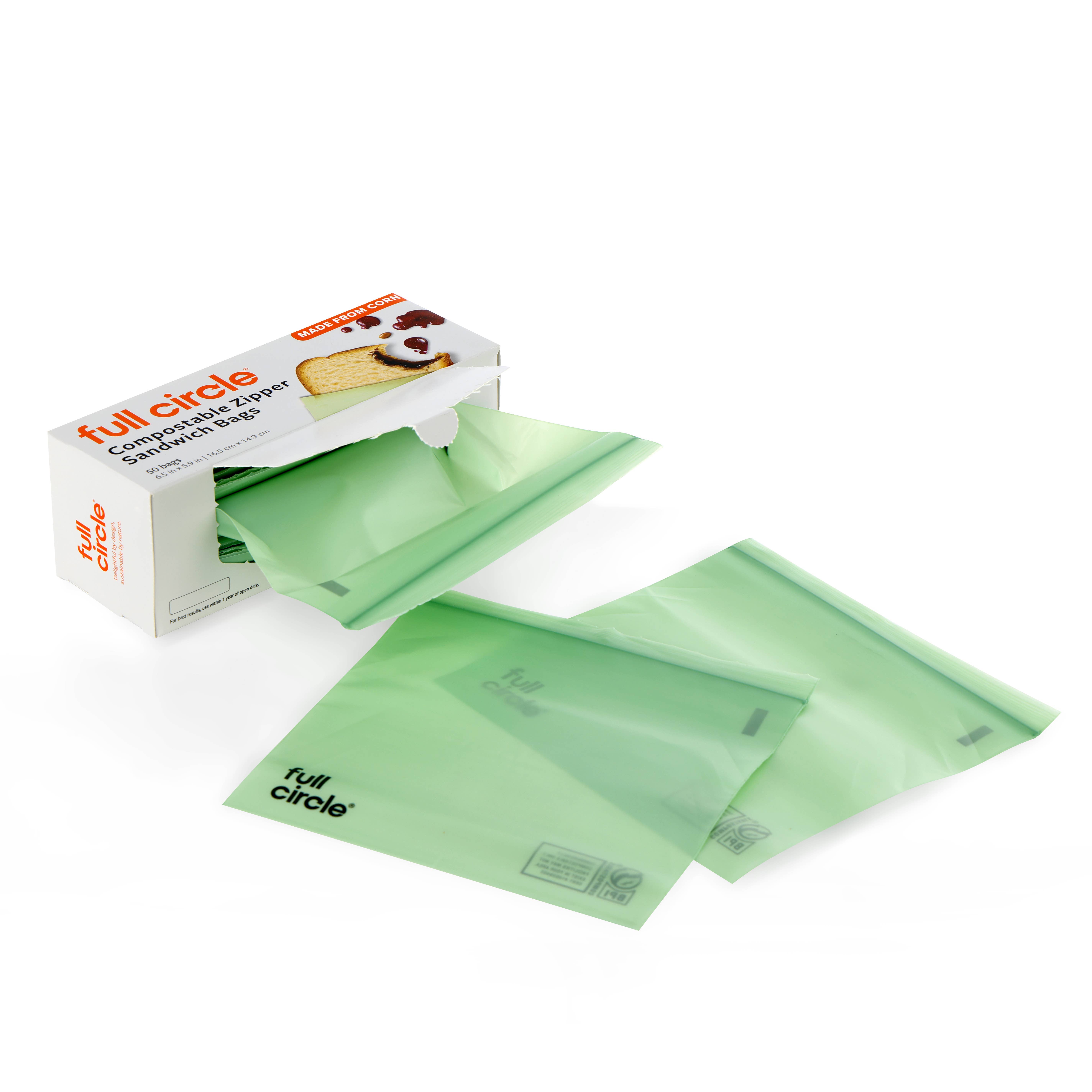 Full Circle Home - Wholesale Food Storage Wrap/Bag - Compostable Zipper Bags2