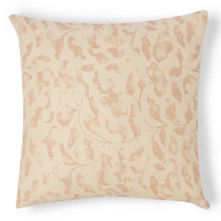 Lyra Hemp Pillow with Hemp Cotton Suede on the Back for wholesale by Urban Re-Leaf Home Uncharacteristically Hemp