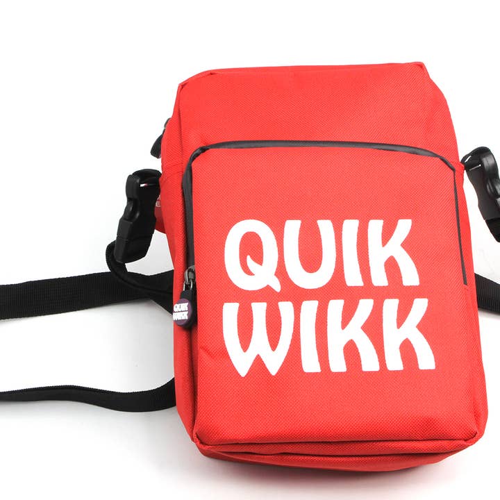 Quik Wikk Shoulder Cross Body Bag Smell Proof Red for wholesale by Quik Wikk