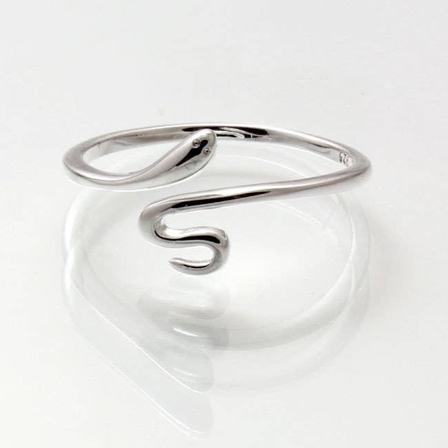 El Expreso de Oriente - Wholesale Cocktail/Statement Ring - Open Ring Snake Design in 925 Sterling Silver