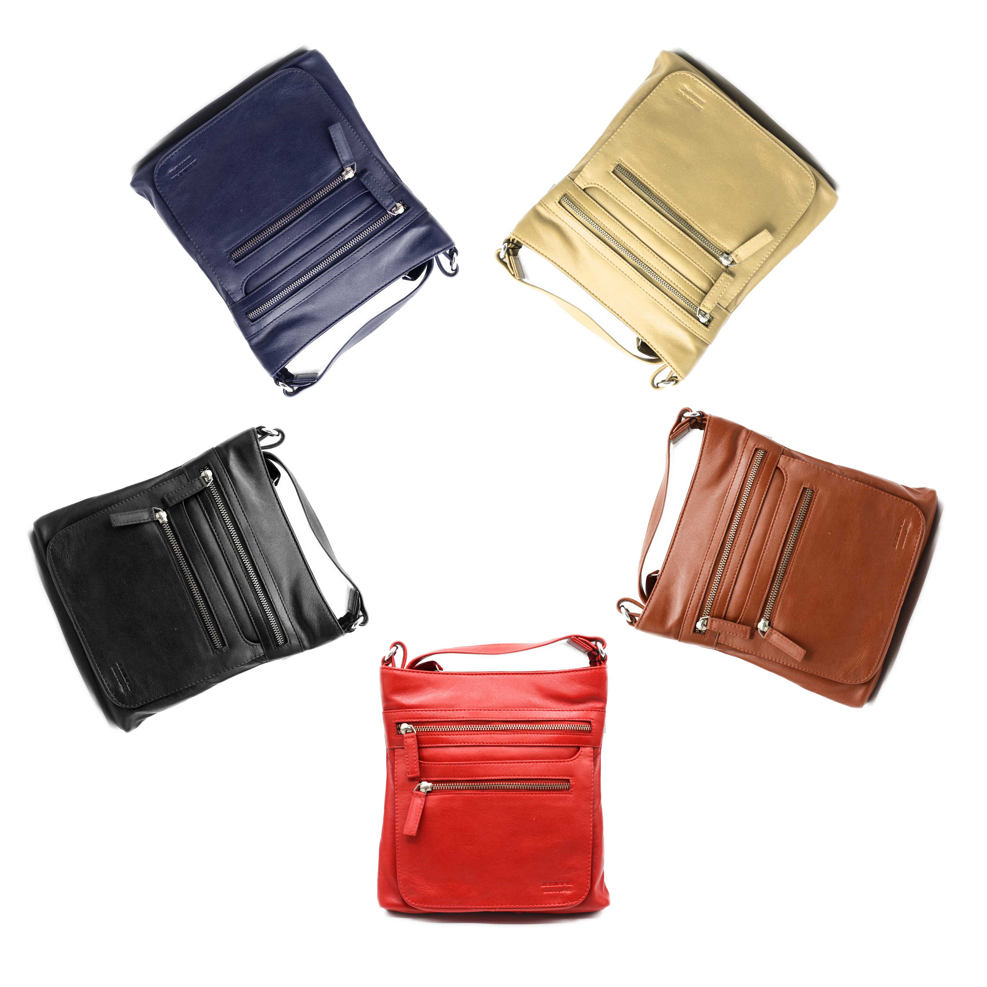 Zerimar 1942 – Großhandel Umhängetasche - Damen – Zerimar Damen Leder Schulterriemen - Exklusiv 25x24x6 cm4