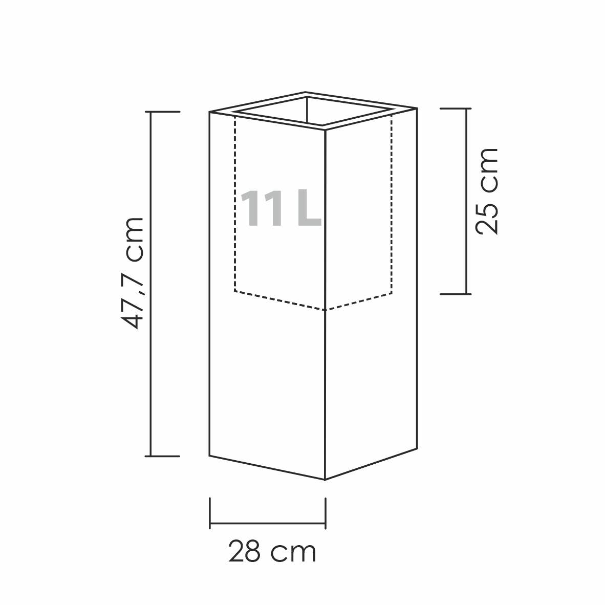 Scheurich - Wholesale Plant Pot - C-Cube 240 plastic flower pot/planter6