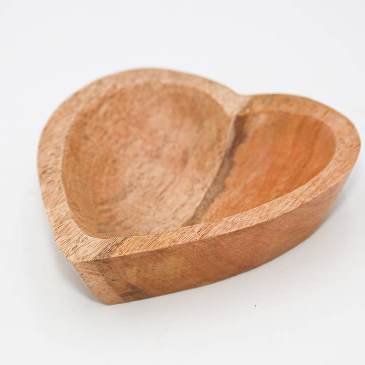 Forever Green Art - Wholesale Decorative Plate/Dish/Bowl - Sweetheart Bowl - Mango Wood
