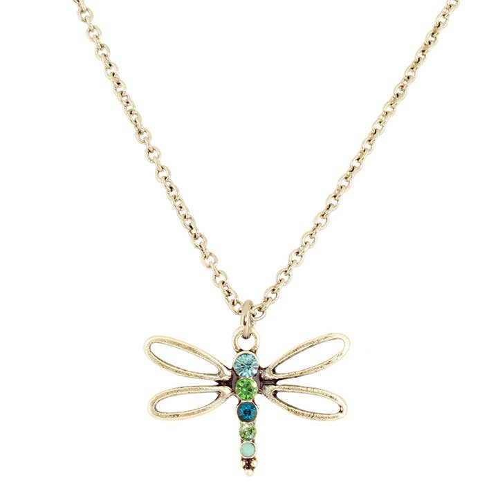 Baked Beads - Wholesale Pendant/Charm Necklace - Crystal Dragonfly Necklace