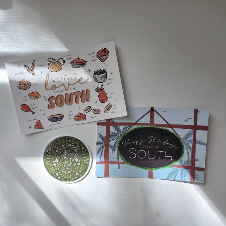 The Gold Ink Press - Wholesale Postcard - A Little Love from the South Postcard3