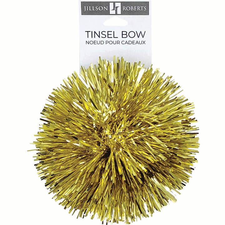 Gold - Bows - Tinsel for wholesale by Jillson & Roberts