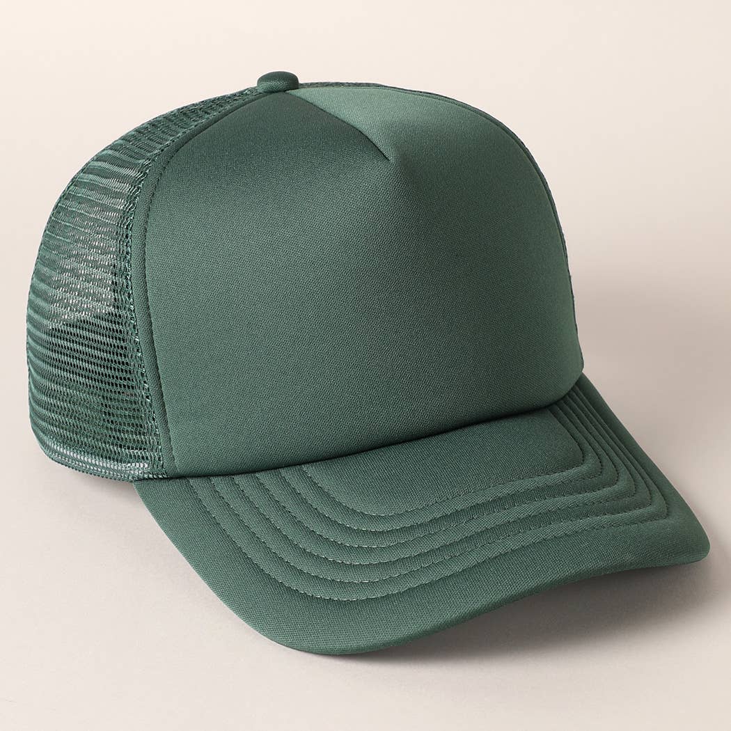 Fashion City - Vendita all'ingrosso Cappellino  da camionista - Unisex - Cappellino trucker con retro in rete e schiuma a tinta unita42