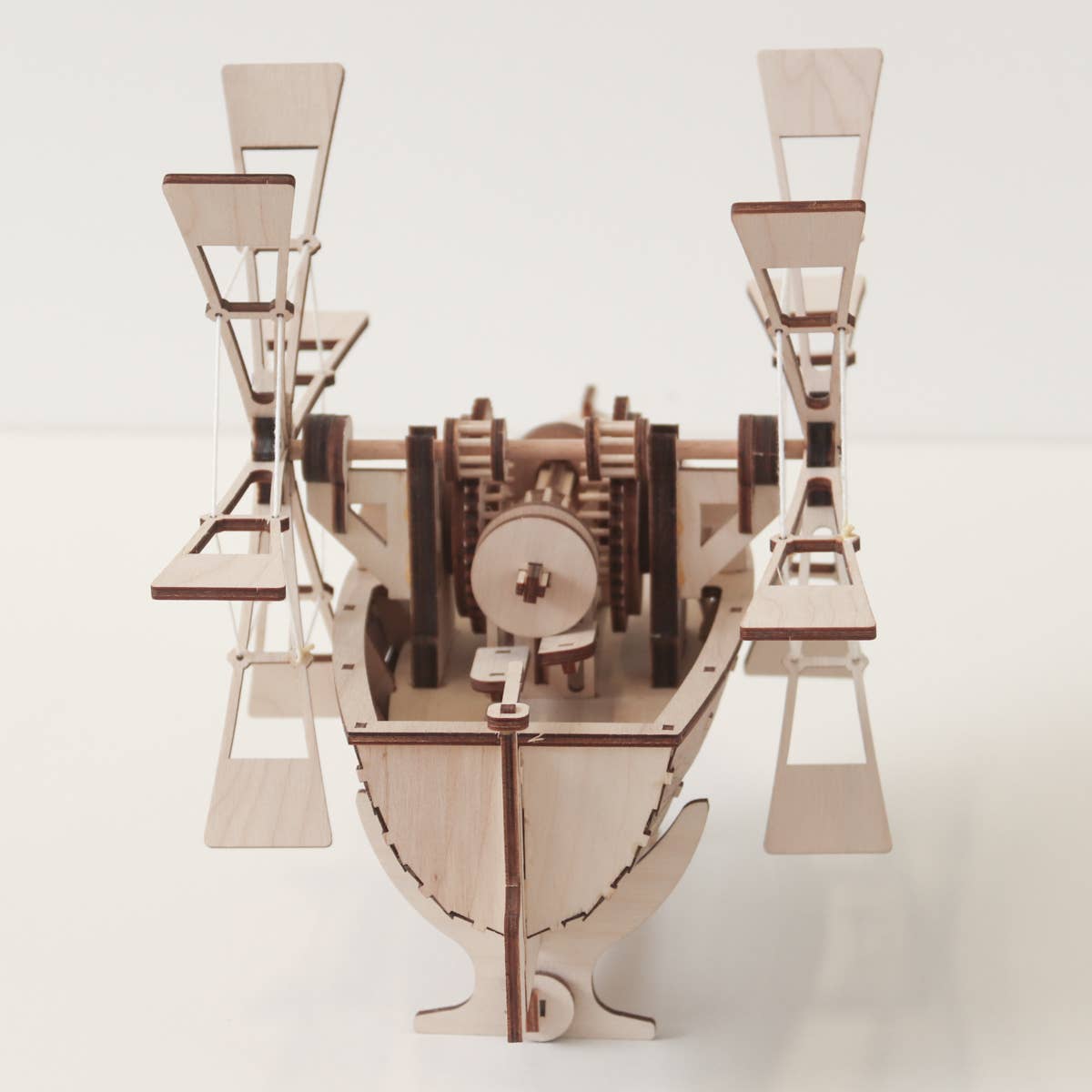 Dahimo - Wholesale DIY Craft Kit - Leonardo da Vinci Paddle Boat - Functional Wooden Model Kit6