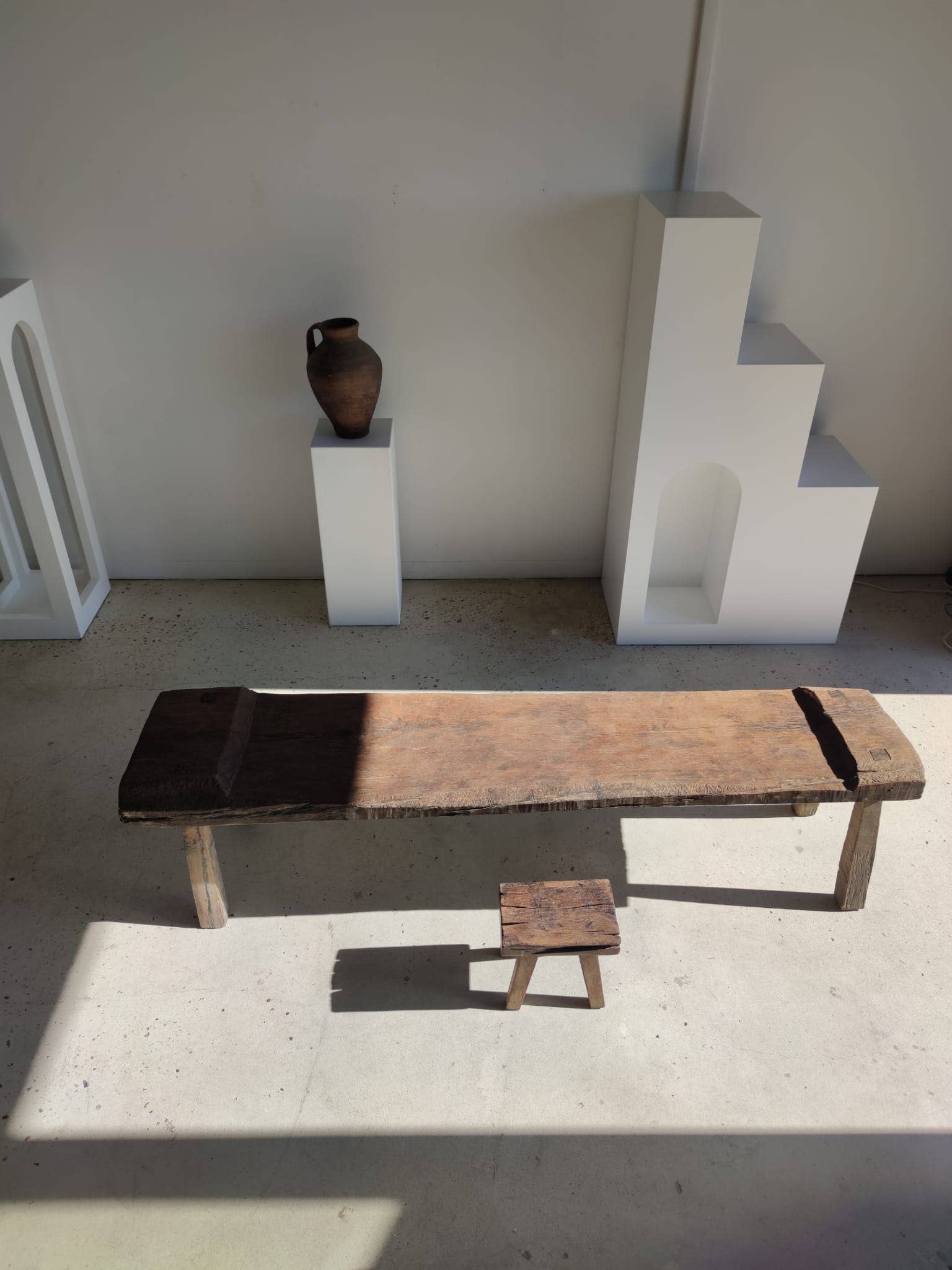 Office Objets - Wholesale Bench - Very large antique teak bench H:50cm L:2m0613