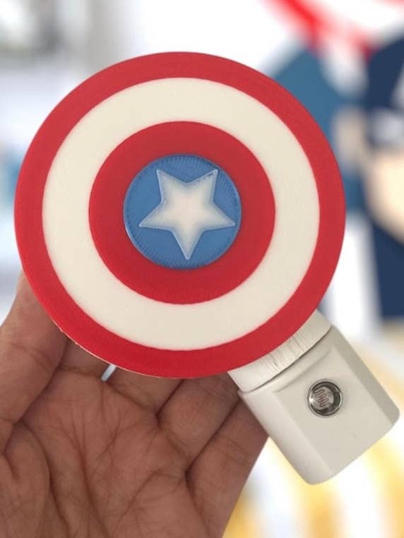 Captain America super heroe room decor night light kids gift for wholesale by Kabeedoo