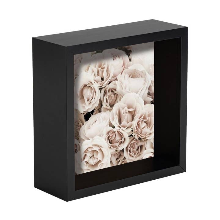 Nicola Spring Deep Box Photo Frame - 4 x 4 - Black for wholesale by Rinkit Ltd