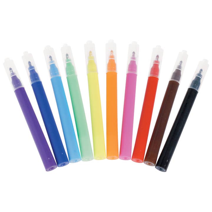 Toysmith - Wholesale Markers - Kids & Baby - 3.5" Mini Markers, Set of 10, Travel Size1