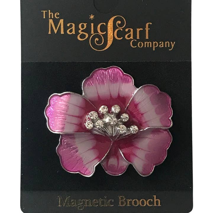 The Magic Scarf Company - Wholesale Brooch - 3700 - Magnetic Flower Brooches