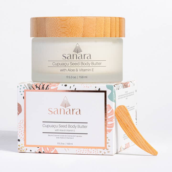 Cupuaçu Seed Body Butter with Aloe and Vitamin E. for wholesale by Sanara