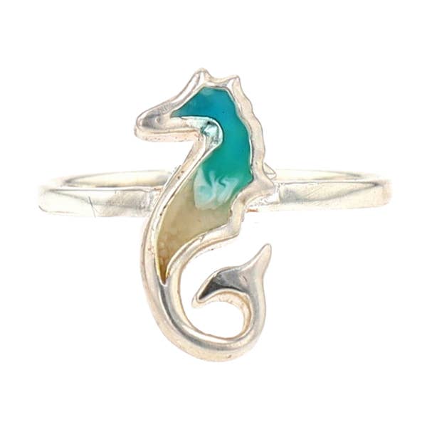 Anel Cavalo-marinho (Prata de Lei) por atacado de Virtu Made