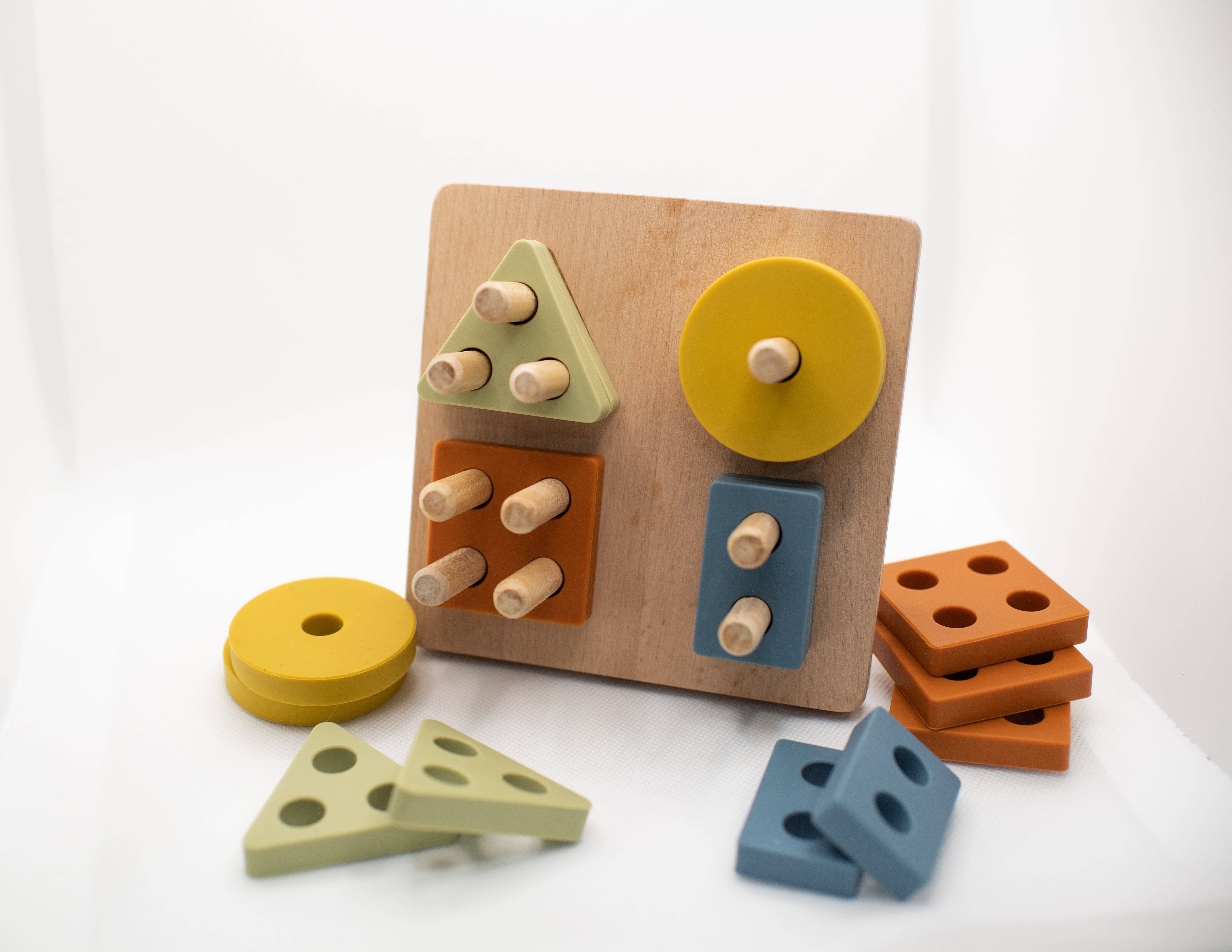 Lytl Store - Wholesale Puzzle - Kids - Shape Puzzle Toy + Geometric + Wood & Silicone + Montessori6