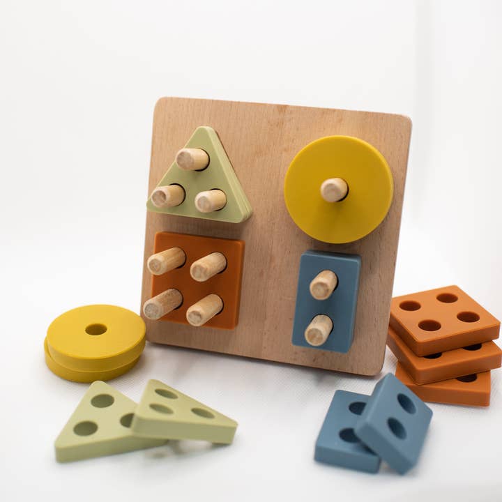 Lytl Store - Wholesale Puzzle - Kids - Shape Puzzle Toy + Geometric + Wood & Silicone + Montessori6