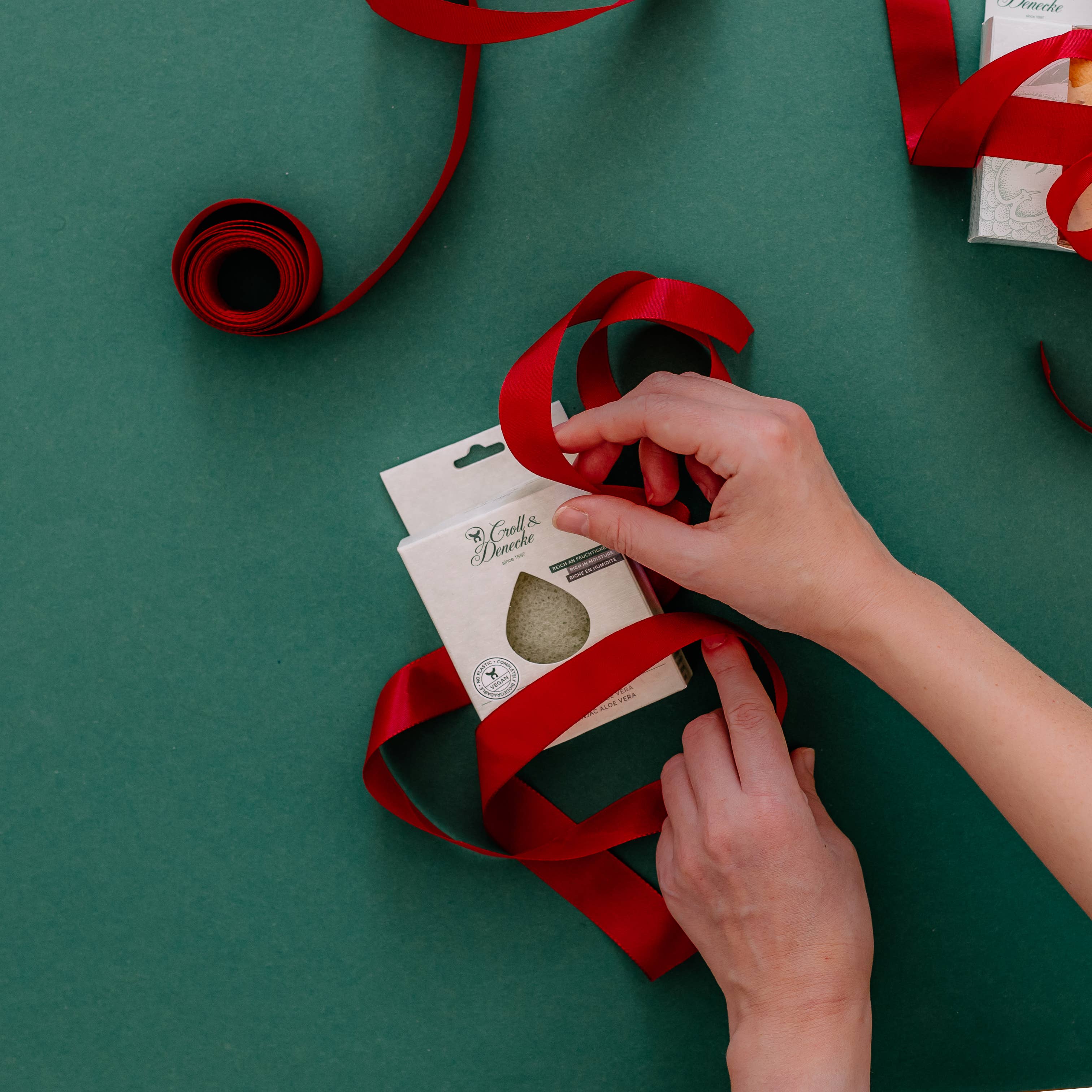 Croll & Denecke - Wholesale Bath Pouf/Sponge - Konjac sponge green aloe vera for dry skin, vegan3