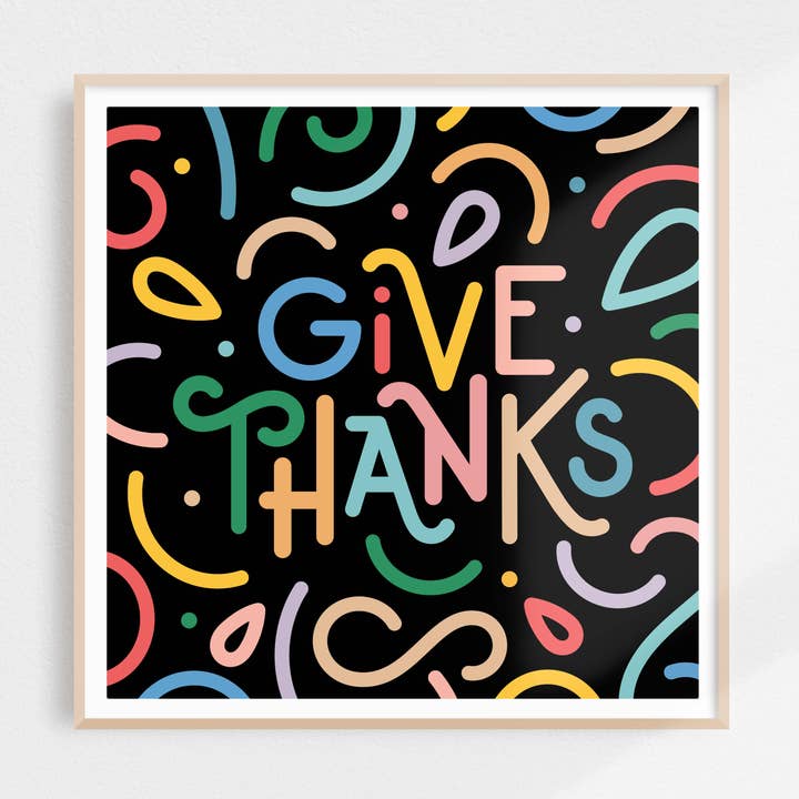 Give Thanks Print for wholesale by Wink & Wonder