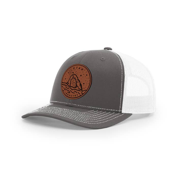 Albion Mercantile Co. - Wholesale Trucker Hat - Unisex - Utah Hat | Leather Patch Hat | Trucker Hat6