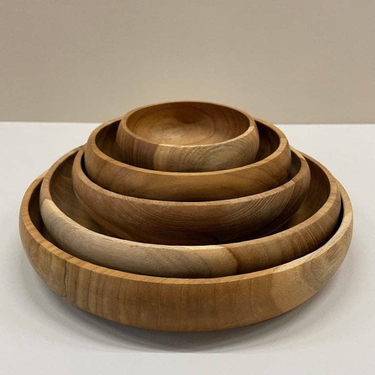 ByBazz - Wholesale Dienblad - Schaal Teak; Set van 5 Stuks3