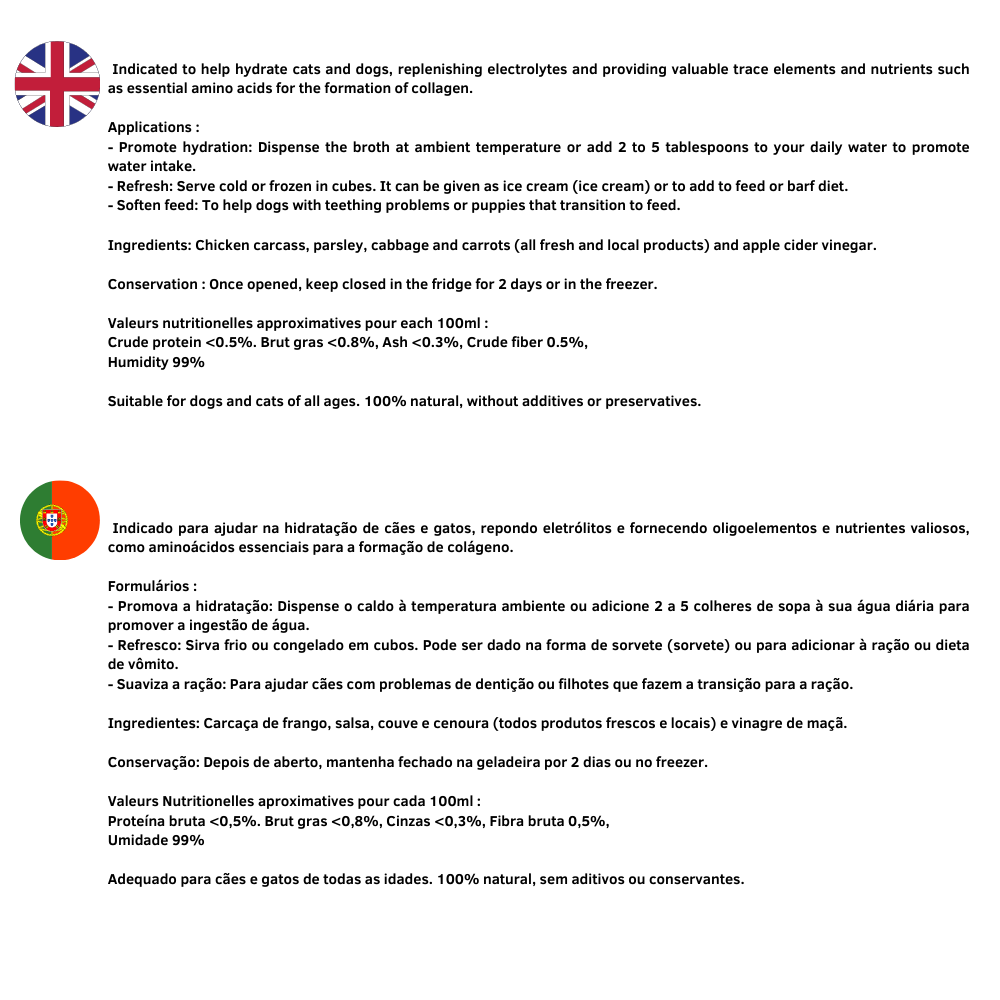 Waniyanpi - Wholesale Pet Food - Dog - Super hydrating broth for dogs and cats1