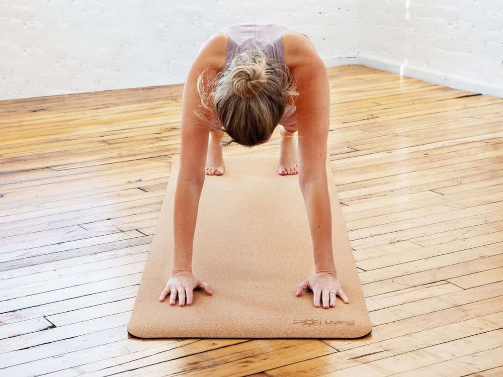 Yoga Mat Cork Non Slip Extra Thick Exercise Mat - Brown for wholesale on Faire5