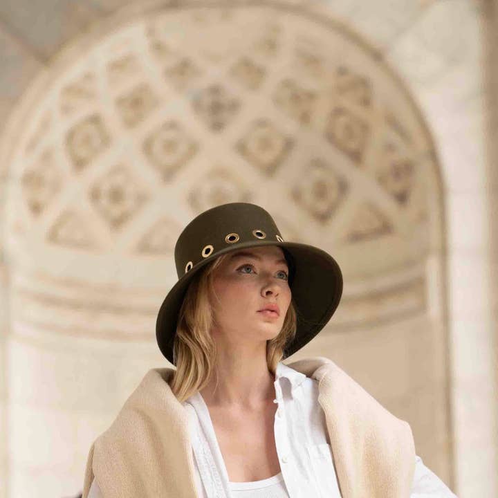 Lastelier - Wholesale Cloche Hat - Women's - Chapeau COURCH Kaki1