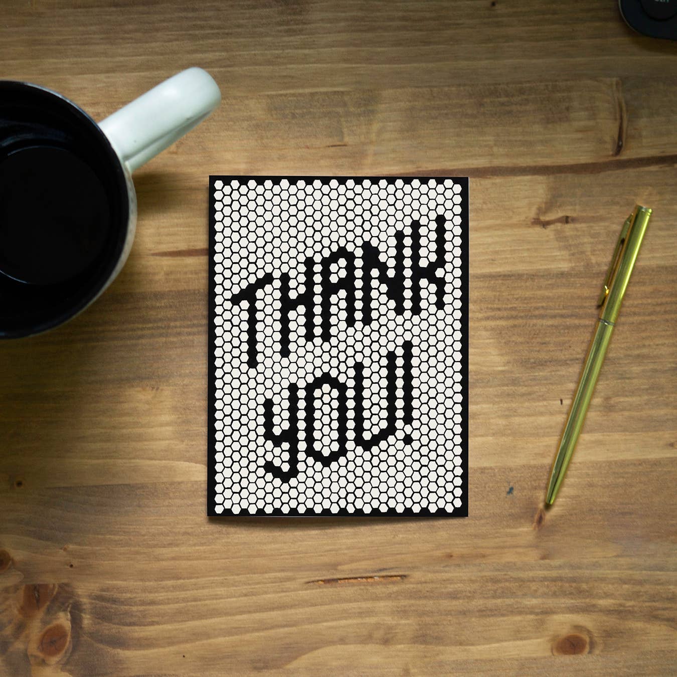 Pen + Pillar - Wholesale Thank You Card - Retro Tile Thank You Greeting Card1