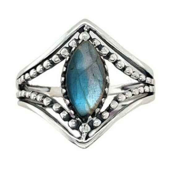 Esprit Creations - Wholesale Single Stone/Solitaire Ring - Labradorite Shining Knightess Ring