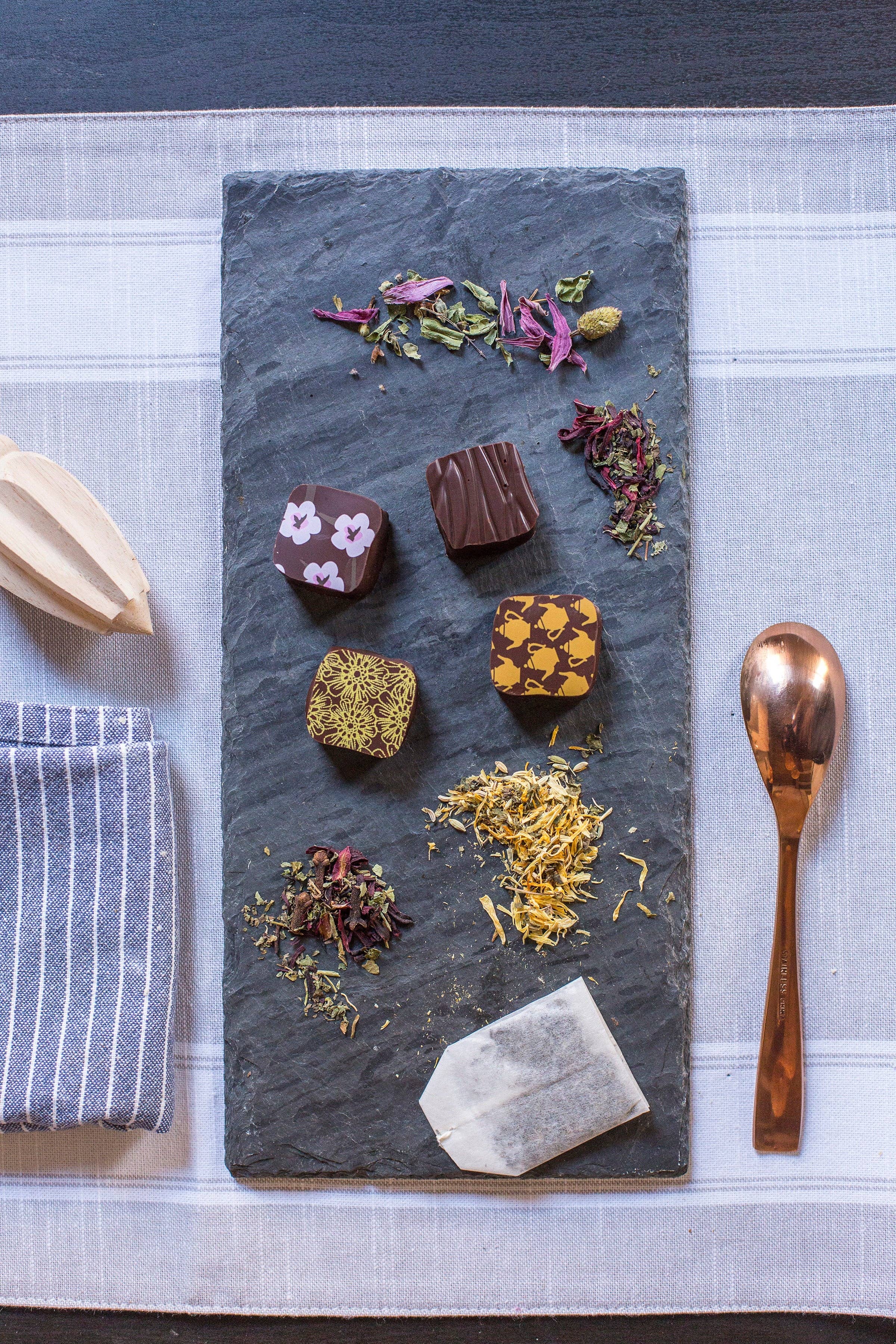 MECHA Chocolate - Wholesale Chocolate Box - Tea Box (4 pieces)2