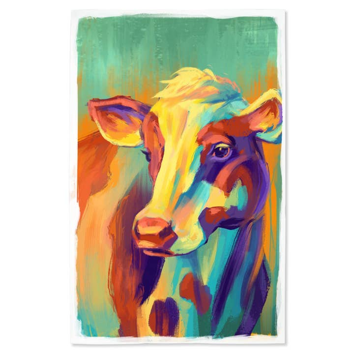 Stampa Giclée Mucca, Vivace per la vendita all'ingrosso da parte di Lantern Press