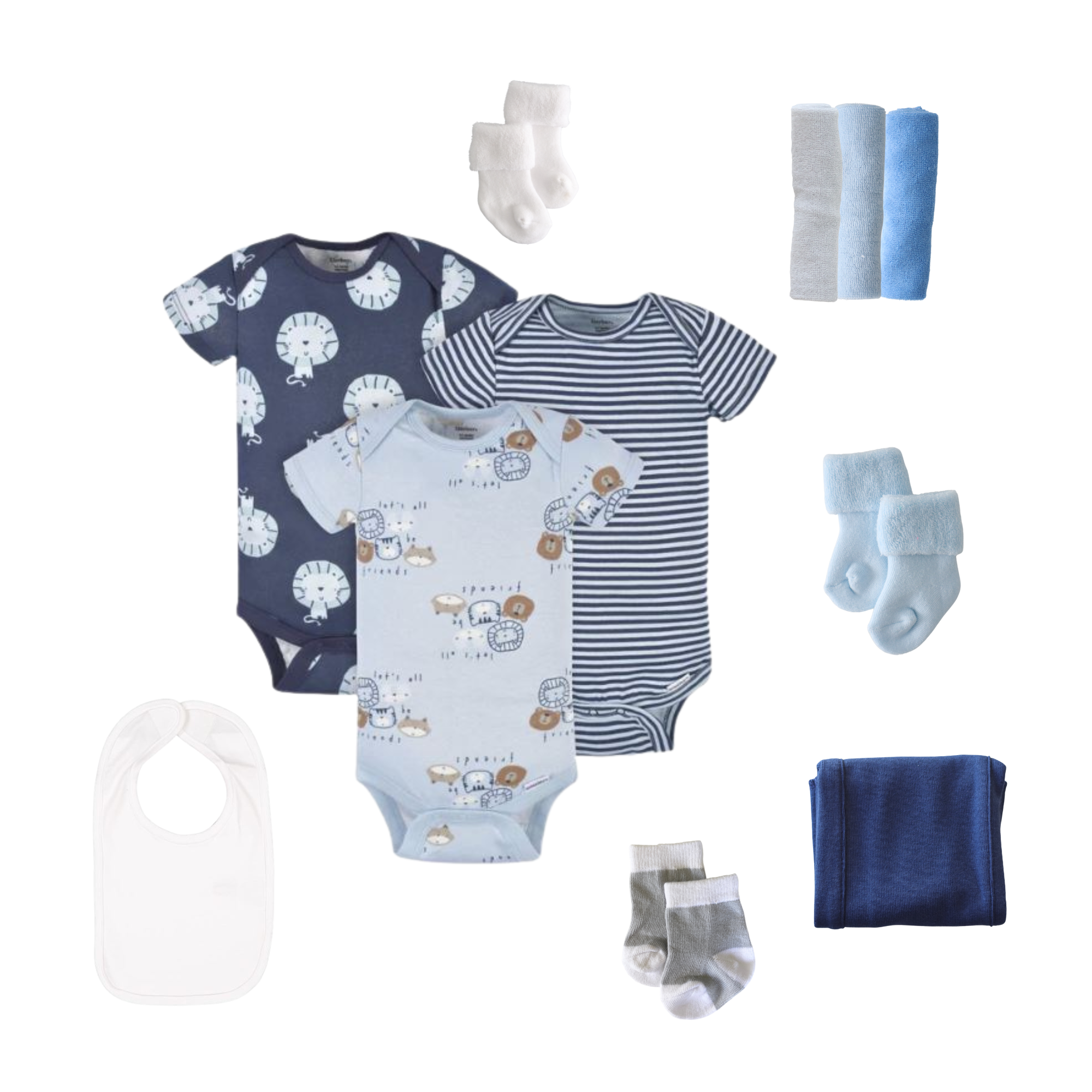 Baby Blossom Company - Vendita all'ingrosso Set/confezione regalo per neomamme - Cesto regalo per neonato - Little Boy Blue6