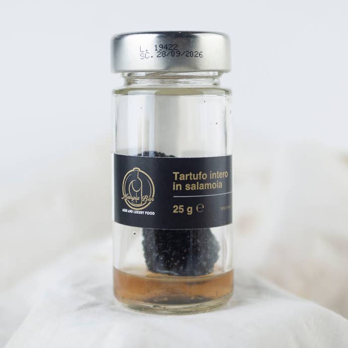 Italiensk sort trøffel i saltlage for engroshandel hos Mangiaben Agri & Luxury food
