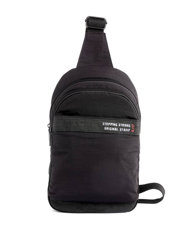 STAMP ST3851 crossbody backpack in lightweight nylon for wholesale by Stamp