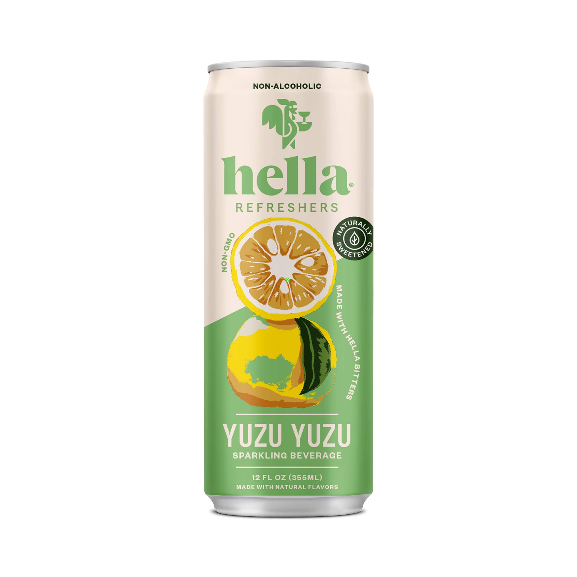 Hella Cocktail Co. - Wholesale Non-Alcoholic Aperitif/Mocktail - Hella Refreshers: Yuzu Yuzu 12oz, 4-Pack