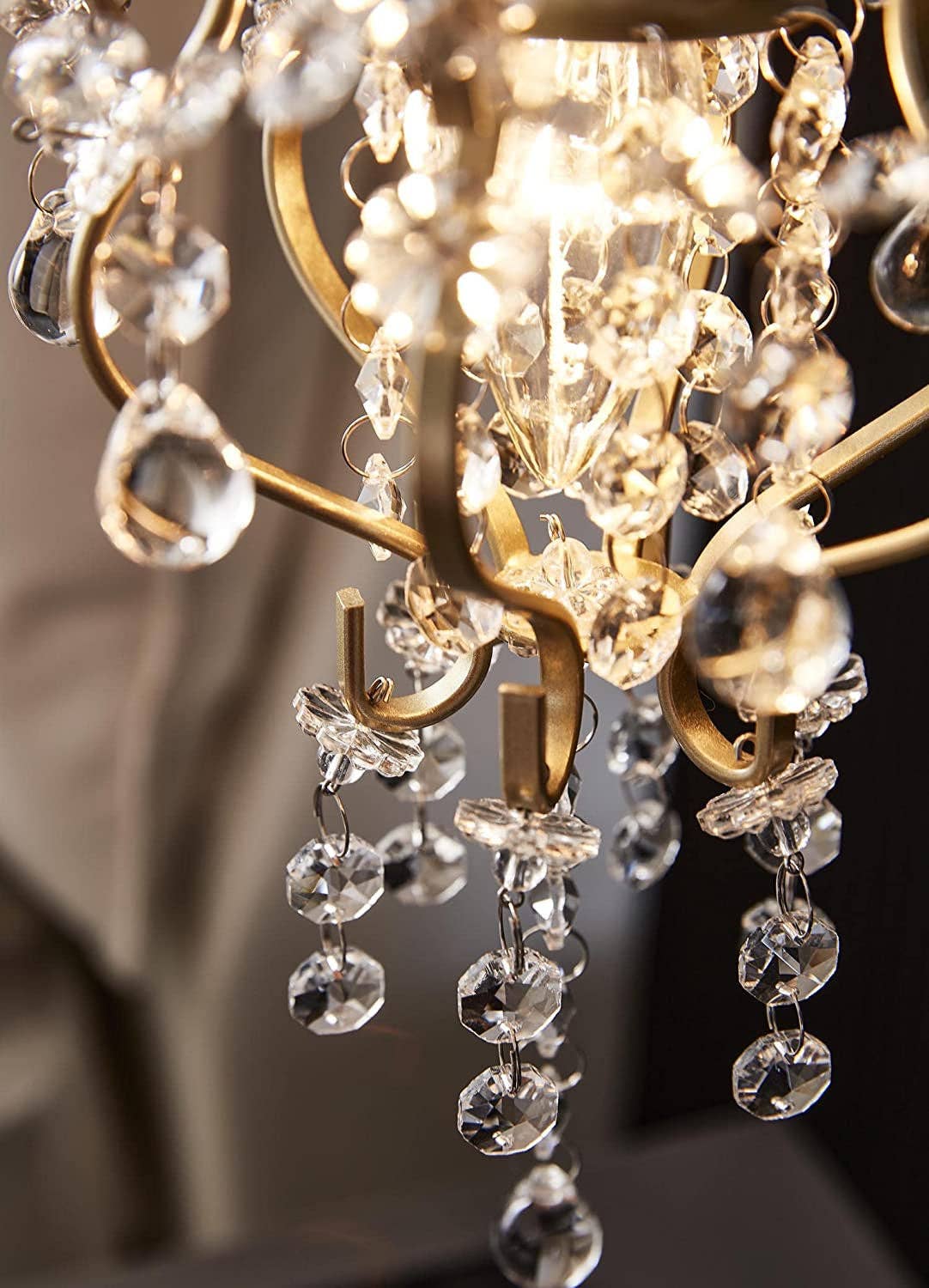 ShipItFurniture - Wholesale Chandelier/Hanging Light - Gold Crystal Mini Chandelier Pendant Light Plug In1