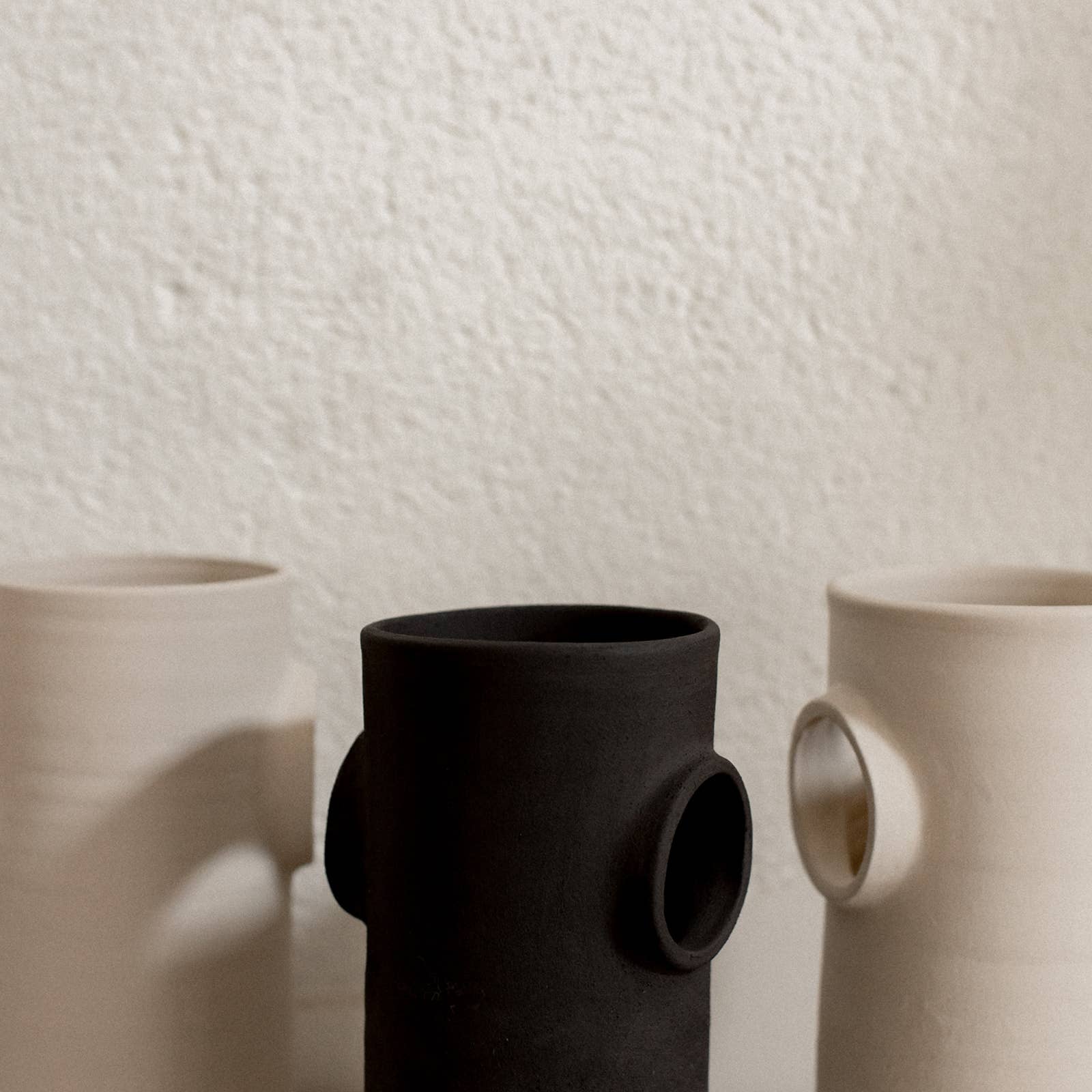 Claycraft - Wholesale Vase - Open ceramic vase raw design handmade minimalist8