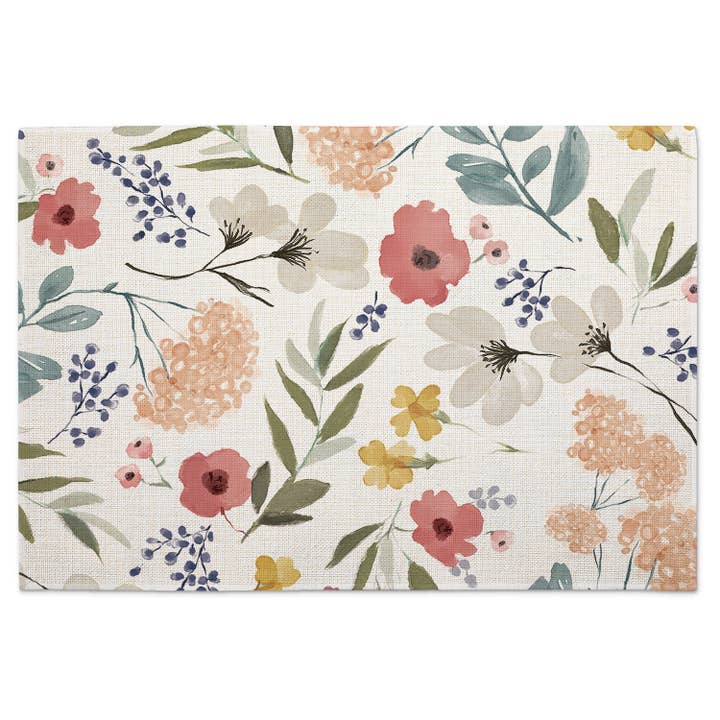 CounterArt/Highland Home/Thirstystone/CoasterStone - Wholesale Placemat - Meadow Decorative Poly-Cotton Blend Placemat