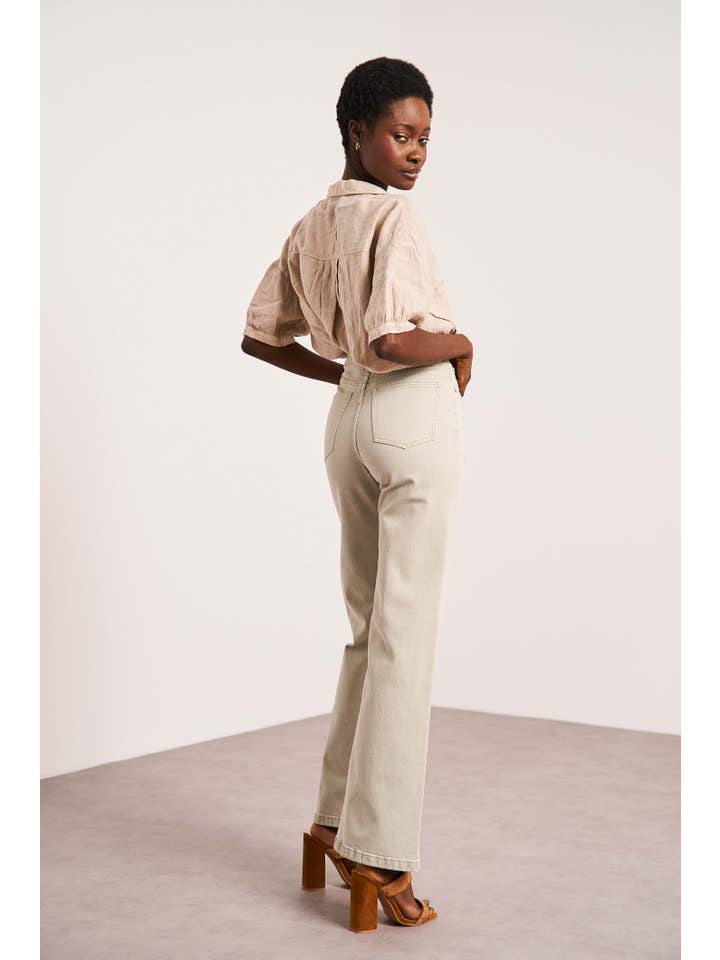 Oraije Paris - Vendita all'ingrosso Jeans - Donna - Jeans Barbara a gamba larga42