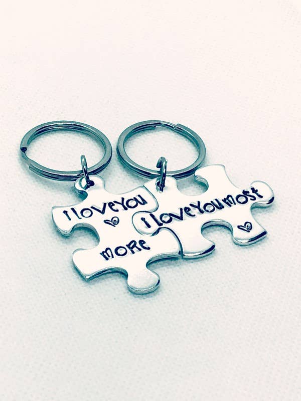 Me and My Sweet Pea - Wholesale Keychain - Unisex - Christmas gifts for couples, I love you more I love you most1